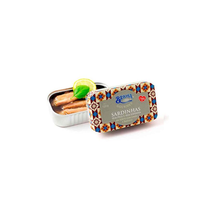 Sardinha sem Pele e sem Espinha com Limão e Basilico – Briosa