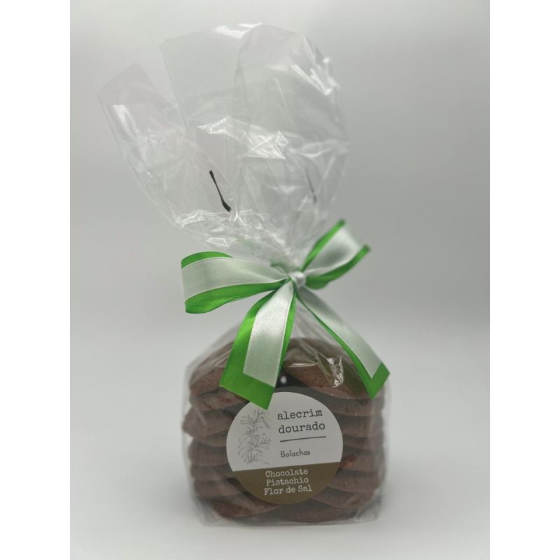 Bolachas de Chocolate com pistachio e Flor do Sal