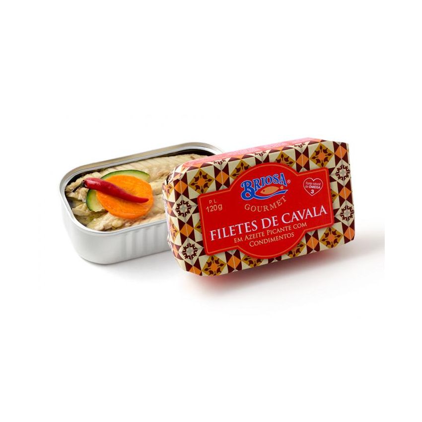 Filetes de Cavala em Azeite Picante com Condimentos - Briosa