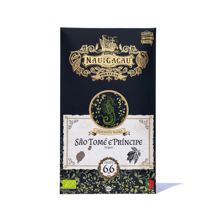 Tablete de Chocolate Negro de São Tomé